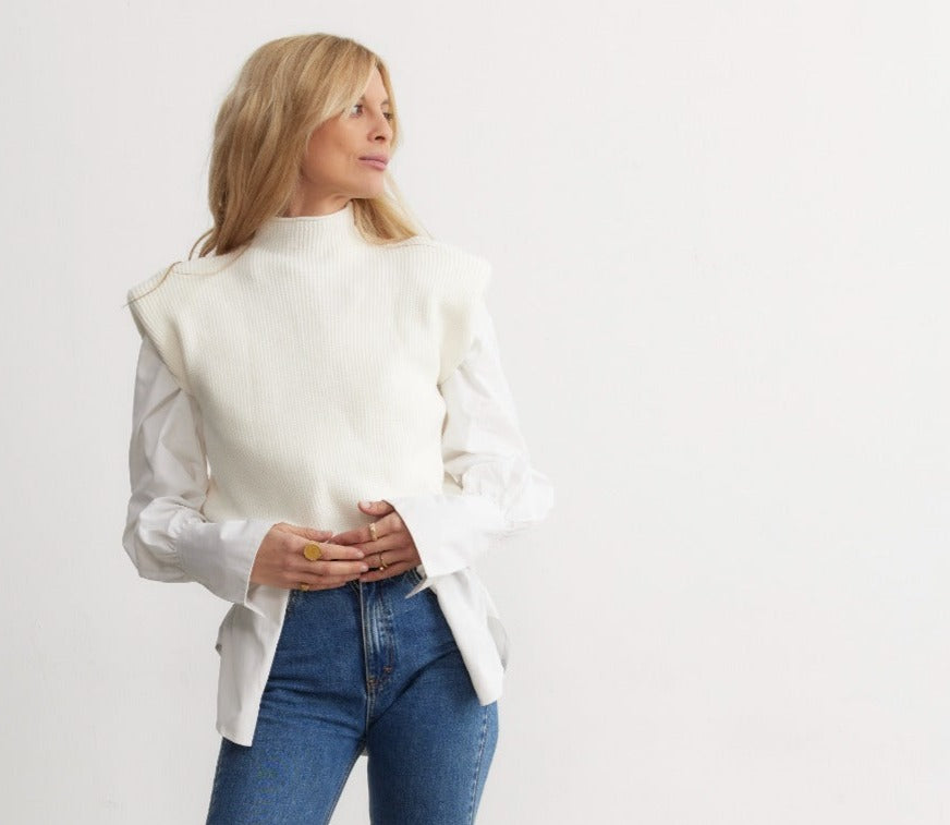 GREENWICH VILLAGE SHOULDER PADS TOP