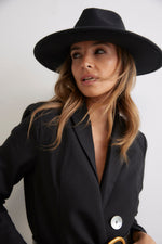 Charger l&#39;image dans la galerie, SOUTH KENSINGTON HAT BLACK
