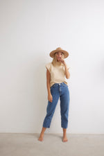 Load image into Gallery viewer, GREENWICH VILLAGE SHOULDER PADS TOP

