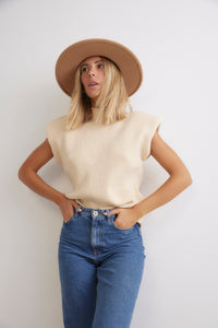 GREENWICH VILLAGE SHOULDER PADS TOP